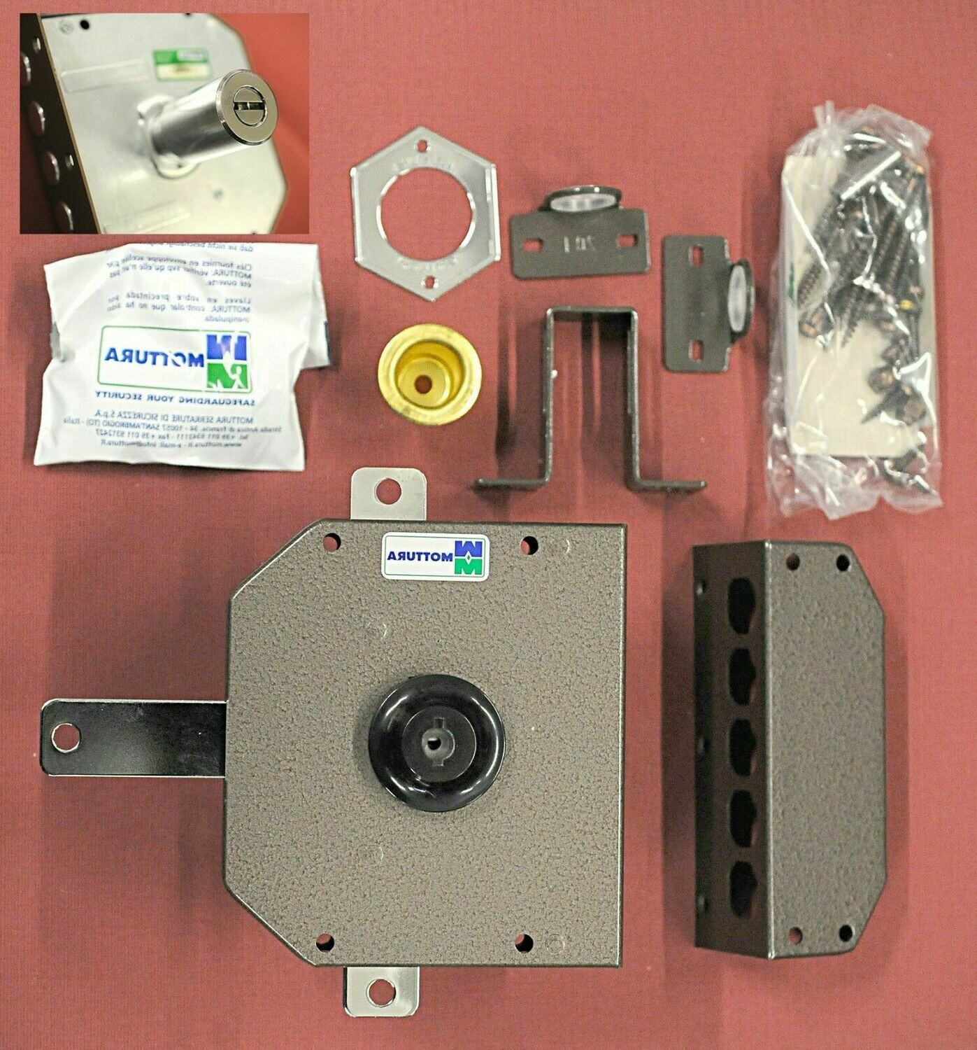 serratura quintupla MOTTURA 30 640 no scrocco cilindro pompa per porte DX