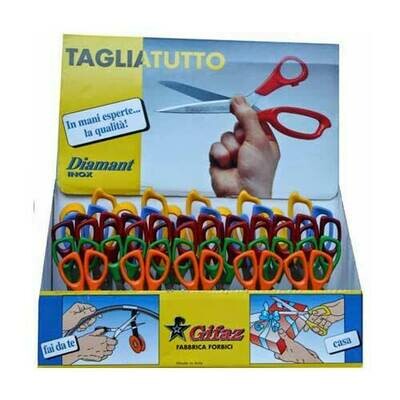 Forbici Tagliatutto Diamant Assortite in Espositore 32 Pezzi Forbici Tagliatutto Diamant Assortite in Espositore 32 Pezzi