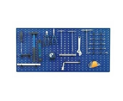 Pannello Forato PortaUtensili Officina Garage 100x50 Blu Pannello Forato PortaUtensili Officina Garage 100x50 Blu