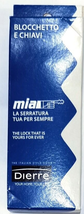 Blocchetto Mia per Porte Dierre BLO3210 Cambio Chiave Lunga