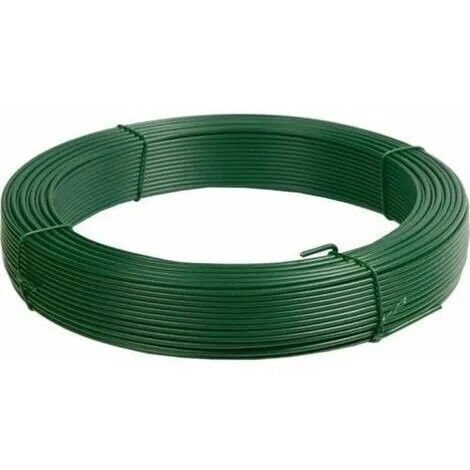 Filo Ferro Verde Plastificato n.6 in D.1,10  2X24MT. 