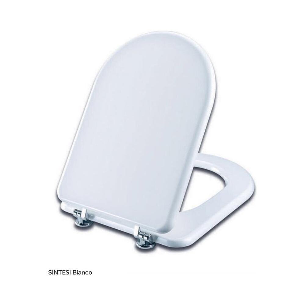 Sedile Copriwater Wc Sintesi Bianco 34x44x15
