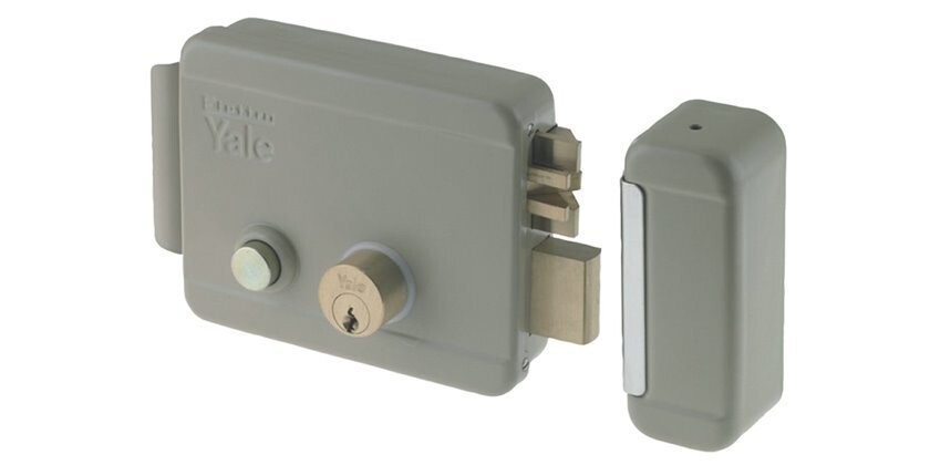 Serratura Yale Elettrica da 50 a Dx Con Pulsante e Mandate