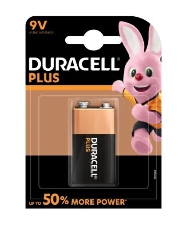 Duracell Transistor Alkalina 9v mn1604 Blister Da 1 Pz.