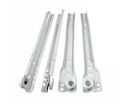 Guida Scorrevole per Cassetti da Cm.30 Bianca 1 Coppia Guida Scorrevole per Cassetti da Cm.30 Bianca 1 Coppia