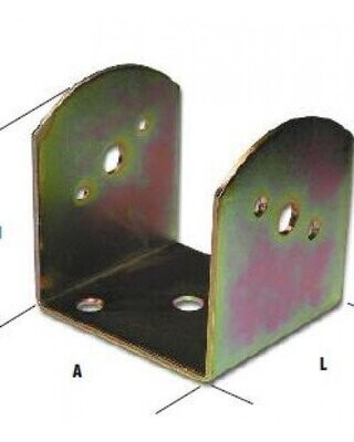 Staffa Montaggio Travi Inclinate Acciaio mm.70x70h80 Staffa Montaggio Travi Inclinate Acciaio mm.70x70h80