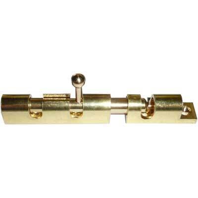Catenaccio a Cannone Tondo Ottone Lucido da cm.8