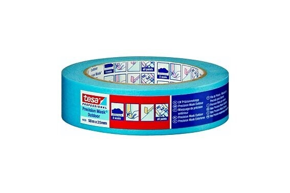Nastro Carrozziere per Interni Azzurro Tesa mm.25X50 Mt.