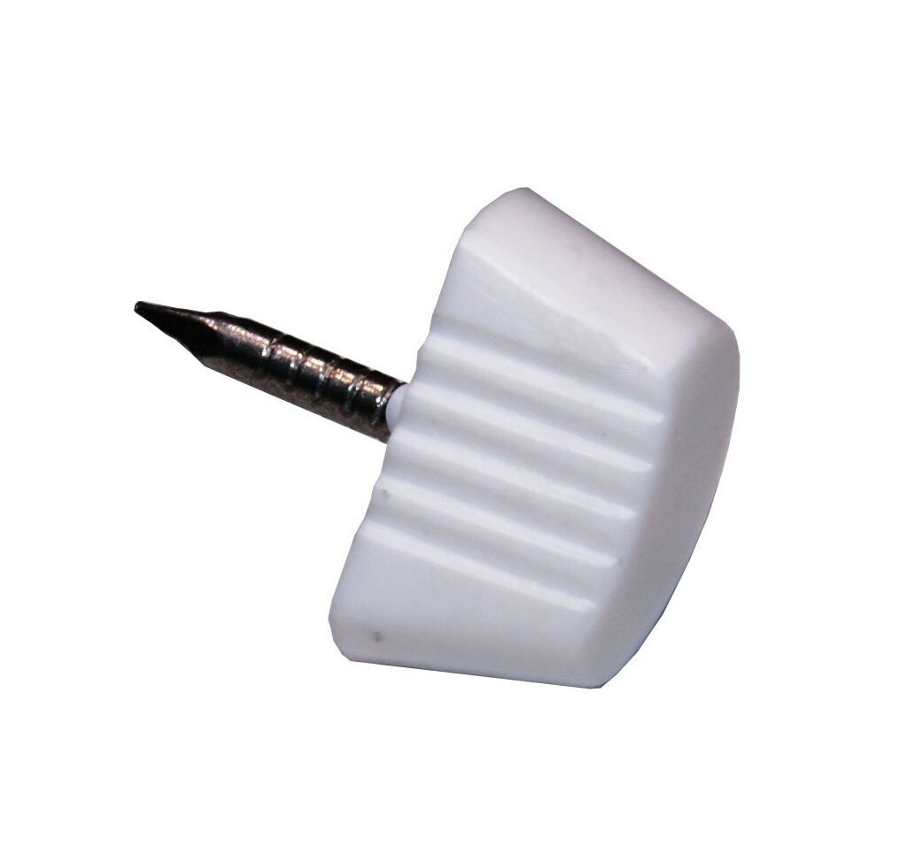 Mensola Reggipiano Ovale 1 Chiodo Bianco Pezzi 10