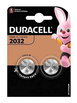 DURACELL 2 Batteria Pila Bottone 3V CR 2032
