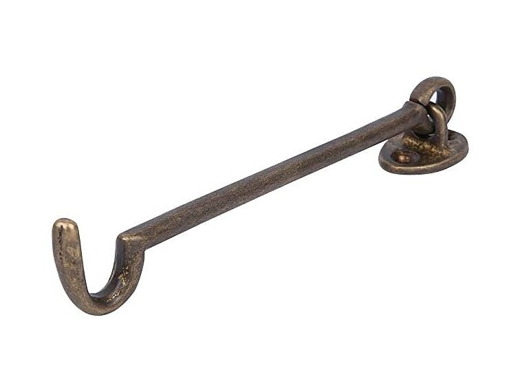 Gancio Per Finestra in Ottone Bronzato Bronzo da Cm.6