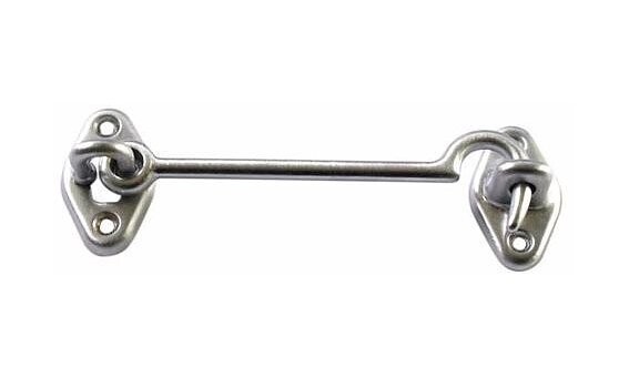 Gancio Per Finestra in Ottone Cromato Cromo da Cm.6