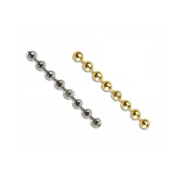 Catena a Perline Colore Cromo mt.50