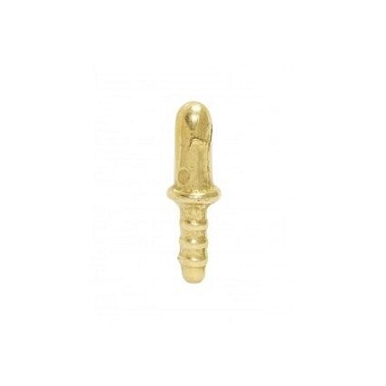 4 Piolino Pinza Fermaporta Ottone Oro Lucido