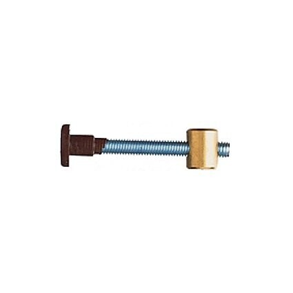 25 Giunzione Marrone per Mobili Dado Ottone Gr.12X15
