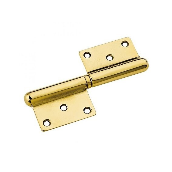 Cerniera in Grossezza 100 Dx Destra Ottone Lucido Oro