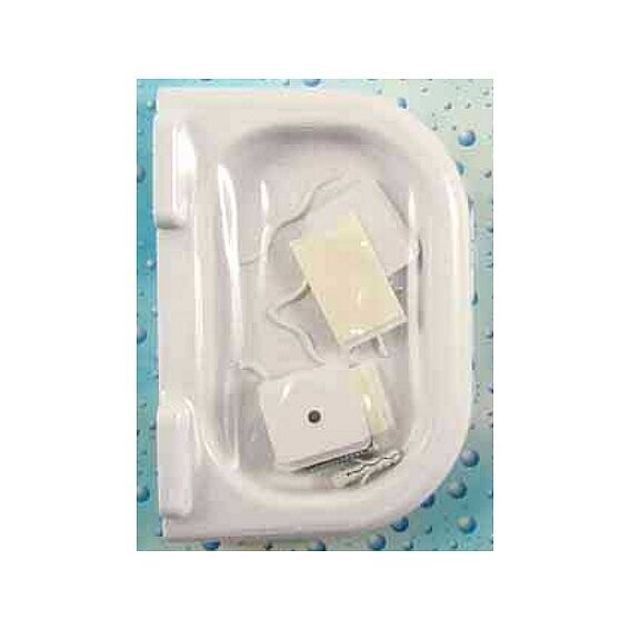 Portasapone Bagno Plastica Bianco Bagno mm.155x110