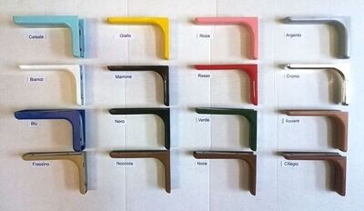 Reggi Mensole Supporto Staffe 24 IN PLASTICA NOCCIOLA Reggi Mensole Supporto Staffe 24 IN PLASTICA NOCCIOLA
