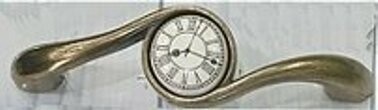 Maniglia Porcellana  Shabby Ottone Orologio 1012.01.401.02  Mm. 96