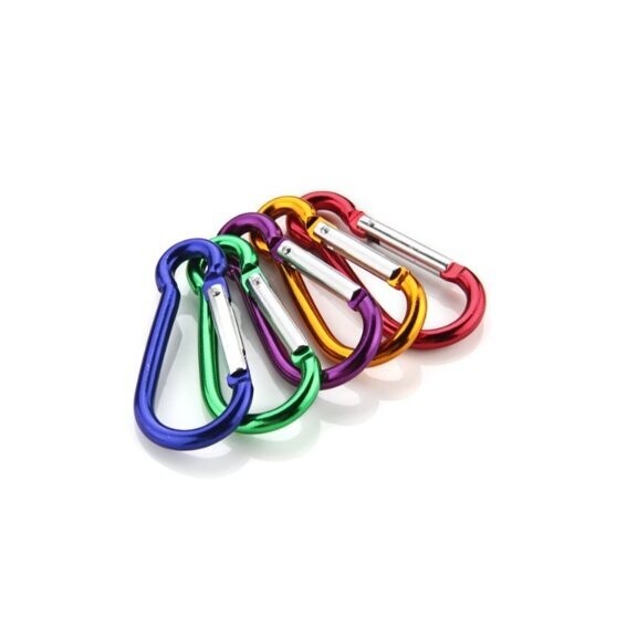 Moschettone Colorato Ovale Mm.70 Grande Pz.4