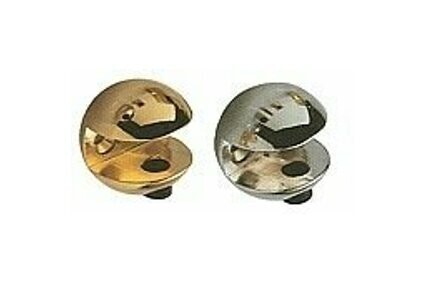 morsetto per vetri 25x25 grande cromo pz.2