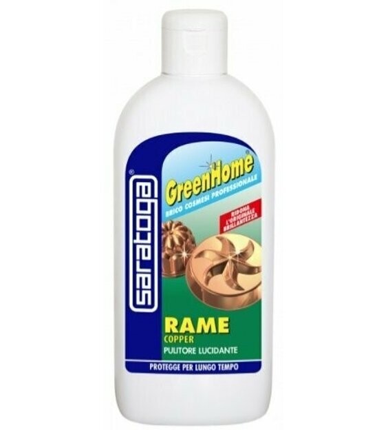 Rame Saratoga Ml. 250 Pulitore Speciale Lucida tutti gli Oggetti Di Rame