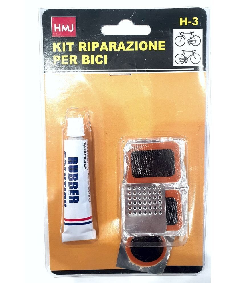 Kit Riparazione Foratura Bici Gomma Camera Aria da 4 Pz.