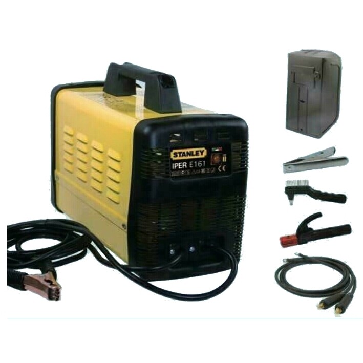 Saldatrice STANLEY IPER E161 Monofase Accessori 230V Elettrodi 1,6 - 2,5