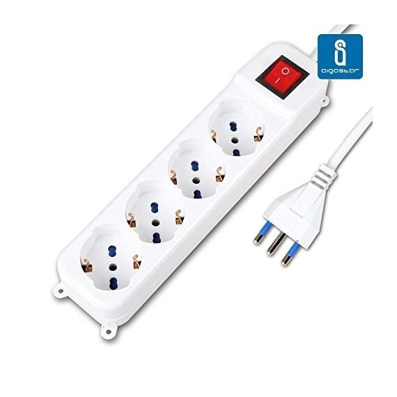 Multipresa Ciabatta Elettrica a 5 Posti con Interruttore