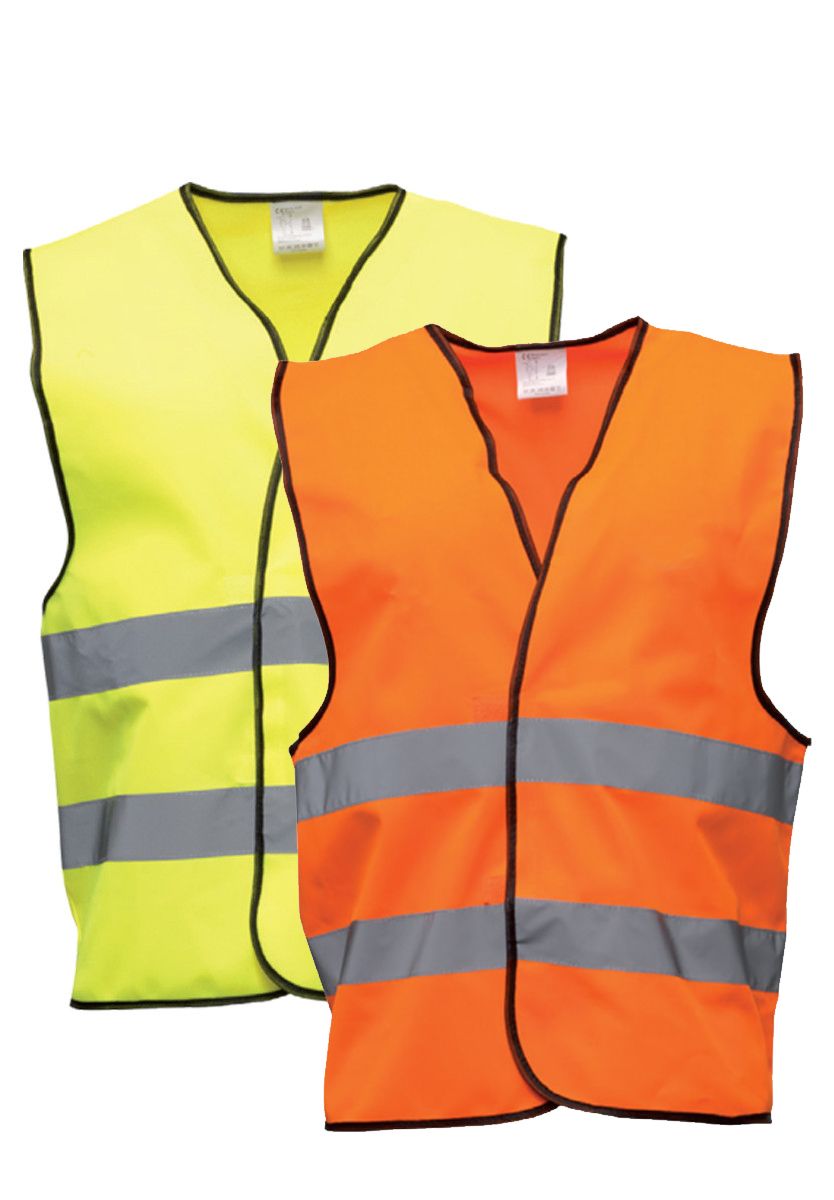 Gilet Alta Visibilita Taglia Unica Colore Giallo Arancio