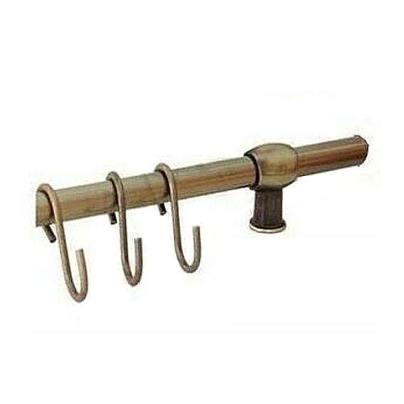 Tubo Portamestoli Barra con Ganci Cm. 90 Bronzo