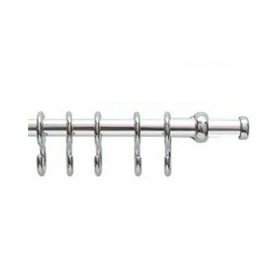 Tubo Portamestoli Barra con Ganci Cm. 90 Cromo Nichel