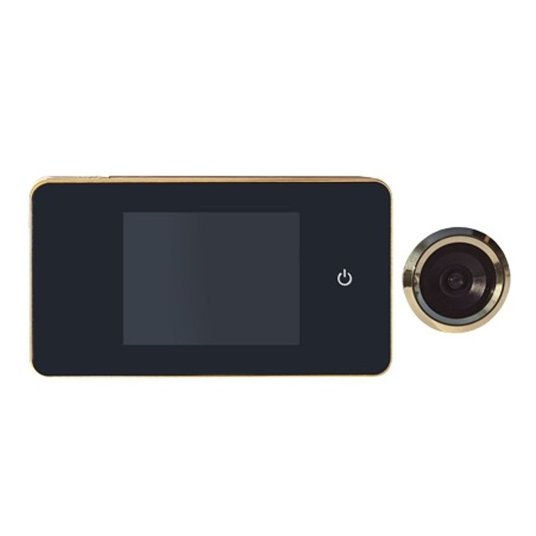 Spioncino Visore Digitale Universale Per Porte Schermo Oro Satinato
