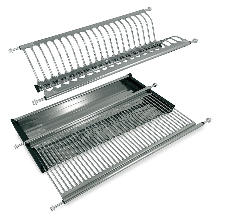 Scolapiatti Incasso Acciaio Inox Pensile Mobile 76 Cm Vaschetta gocce
