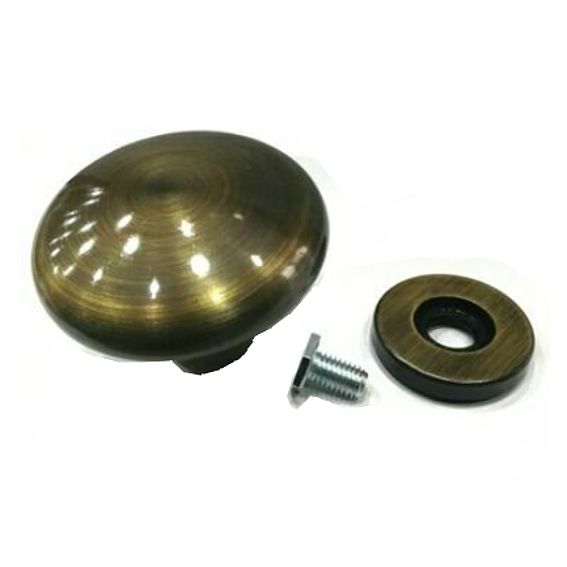 Pomo Fisso e Girevole Pomello Bronzo Graffiato ø70 Maniglia Porta Portone