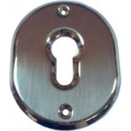 Bocchetta Yale con Fori Cromo Satinato incavo