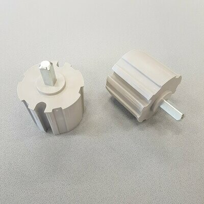 Ändtapp Ø85mm L=33mm Grå