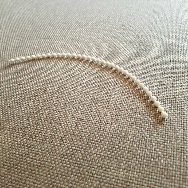 Kulkedja 4,5 x 6mm Vit
