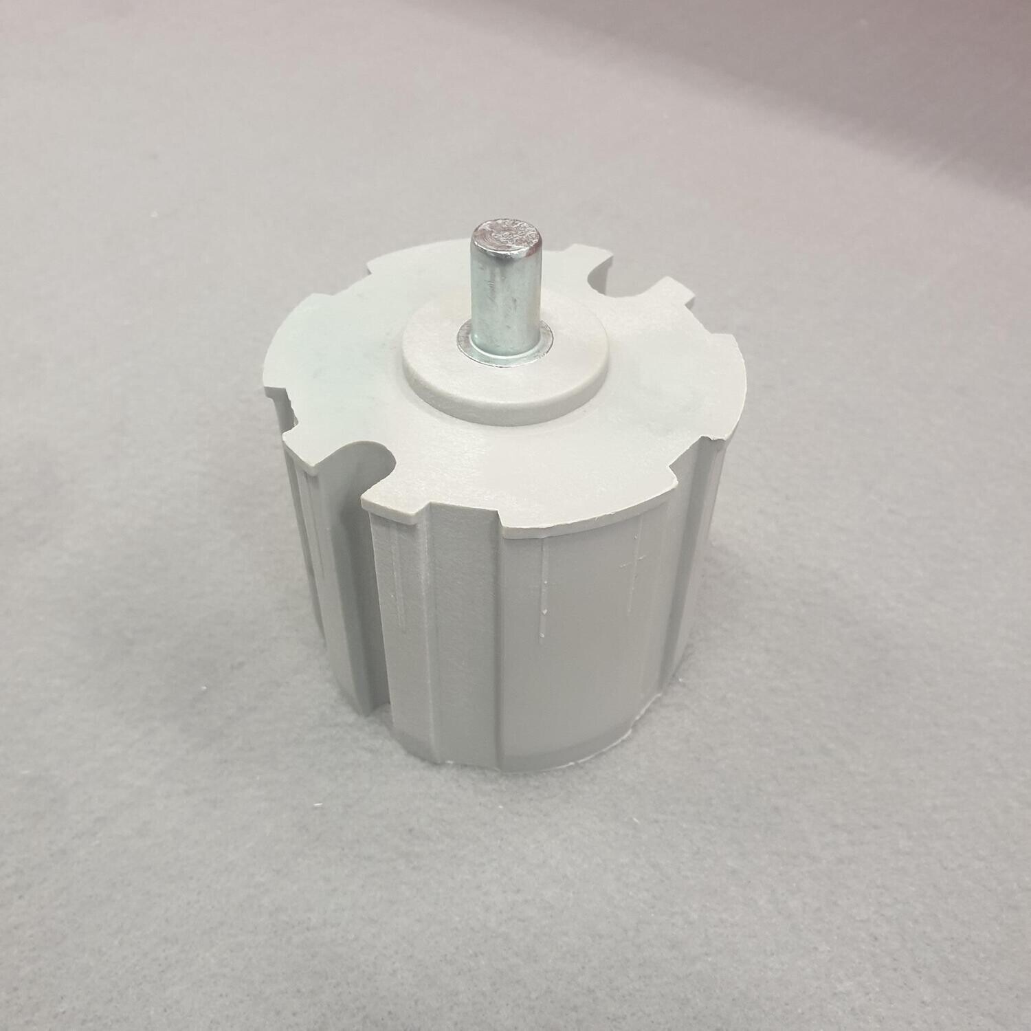 Ändtapp Ø85mm Tapp Ø12mm L=20mm Grå