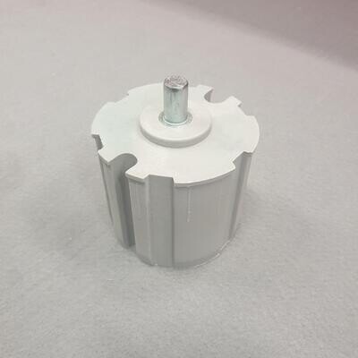Ändtapp Ø85mm Tapp Ø12mm L=20mm Grå