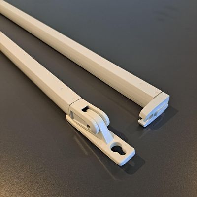 Fallarm 60cm T-spår Ny Vit