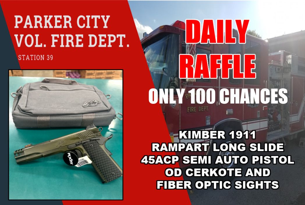 KIMBER 1911  RAMPART LONG SLIDE 45ACP SEMI AUTO PISTOL OD CERKOTE AND FIBER OPTIC SIGHTS
