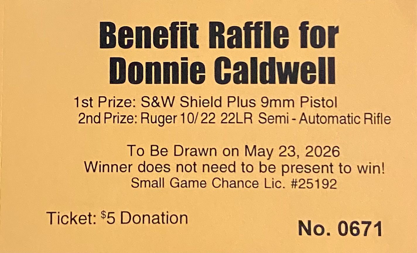 Donnie Caldwell Benefit Raffle