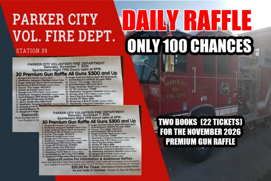 2 Books (22 Tickets) For The November Premium Gun Raffle