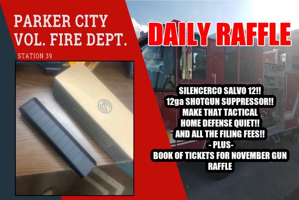 SILENCERCO SALVO 12!! 12ga SHOTGUN SUPPRESSOR!! MAKE THAT TACTICAL  HOME DEFENSE QUIET!! AND ALL THE FILING FEES!!  - PLUS-  BOOK OF TICKETS FOR NOVEMBER GUN RAFFLE