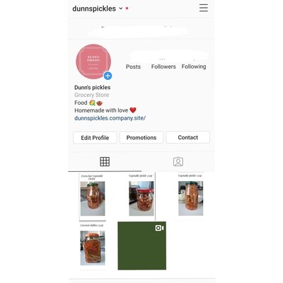 Social media page set up.