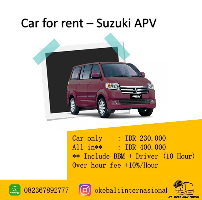 Suzuki APV - Car only