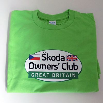 SIZE MEDIUM Skoda Owners Club Great Britain Logo T shirt