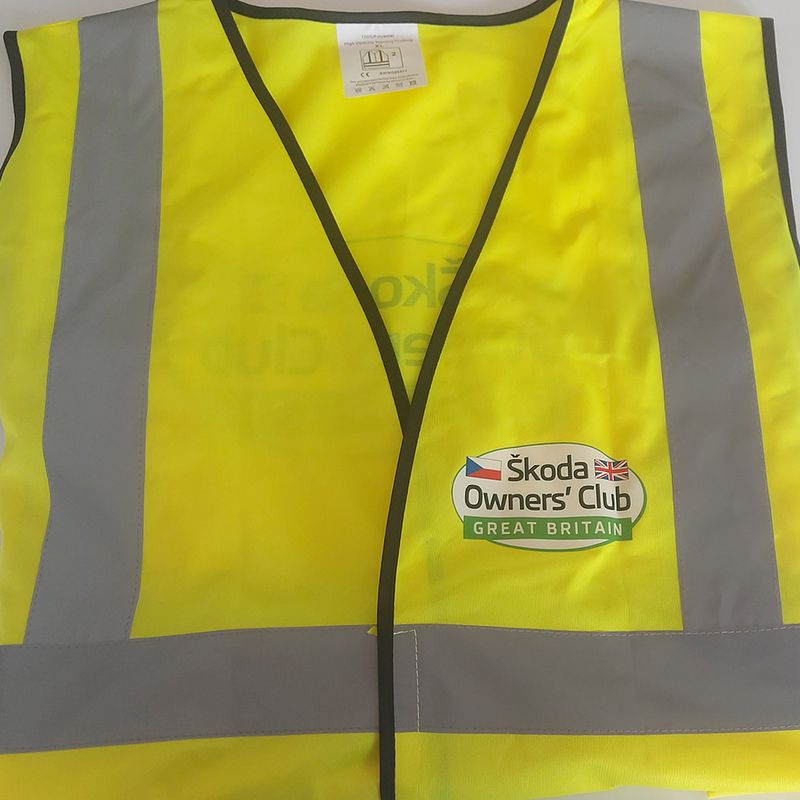 SIZE XL Skoda Owners Club Great Britain Hi Vis Vest