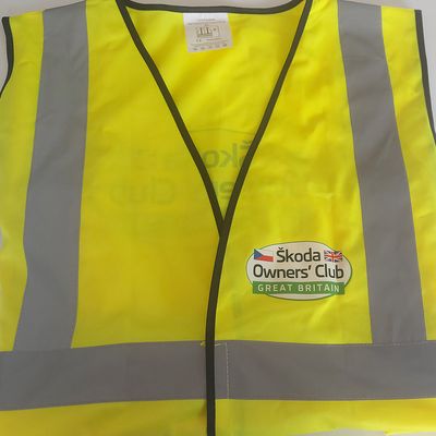 SIZE XL Skoda Owners Club Great Britain Hi Vis Vest